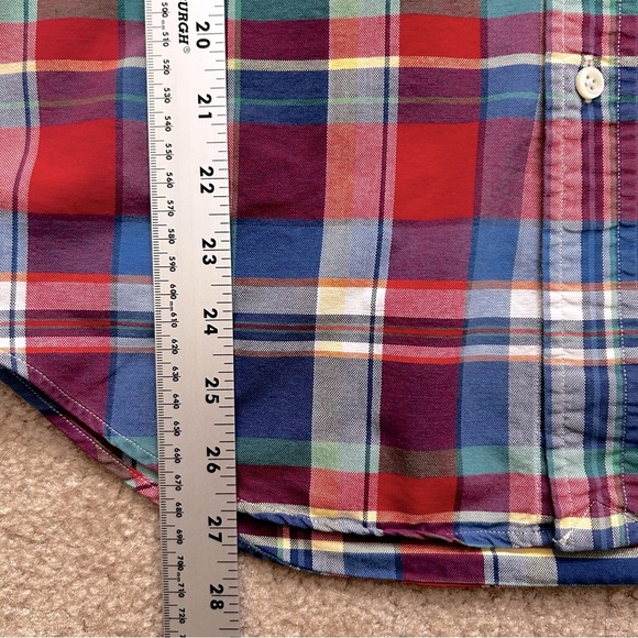 Ralph Lauren Multicolor Plaid Oxford Long Sleeve Button Down Shirt - Picture 7 of 7